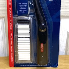 DERWENT ~ USB Rechargeable Electric Eraser Rubber Precision + 20 Tip Refills