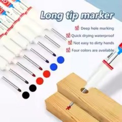 4Pc Long Nib Head Permanent Marker 20mm Deep Hole Waterproof Graffiti Pen