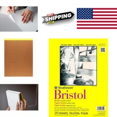 Smooth Bristol Paper Pad 9×12 Inches 20 Sheets Perfect for Fine Detail Work