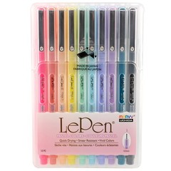 Marvy Uchida Le Pen Pastel Colors – Set 1 Count (Pack of 10), Assorted