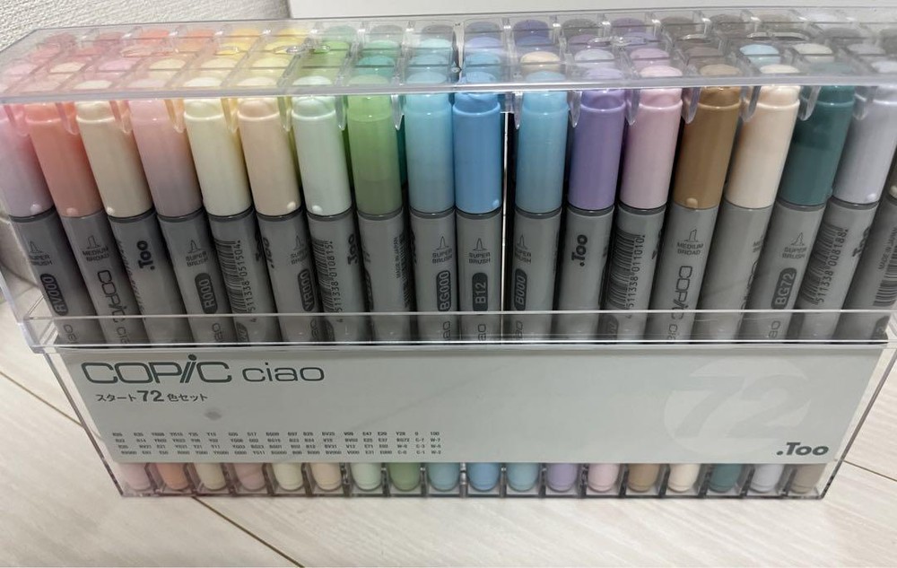 Copic Ciao Start 72 Color Set Multicolored Illustration Markers Japan