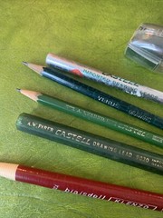 Vintage Germany Faber-Castell Tubes Pencils Sharpener Drawing Drafting Pencils