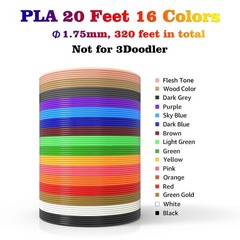 Vibrant 16 Color PLA 3D Pen Filament Assortment – MYNT3D/SCRIB3D Compatible