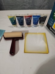 Speedball Gel Printing Kit 7pc 80P610. See Pictures For Details /Defects
