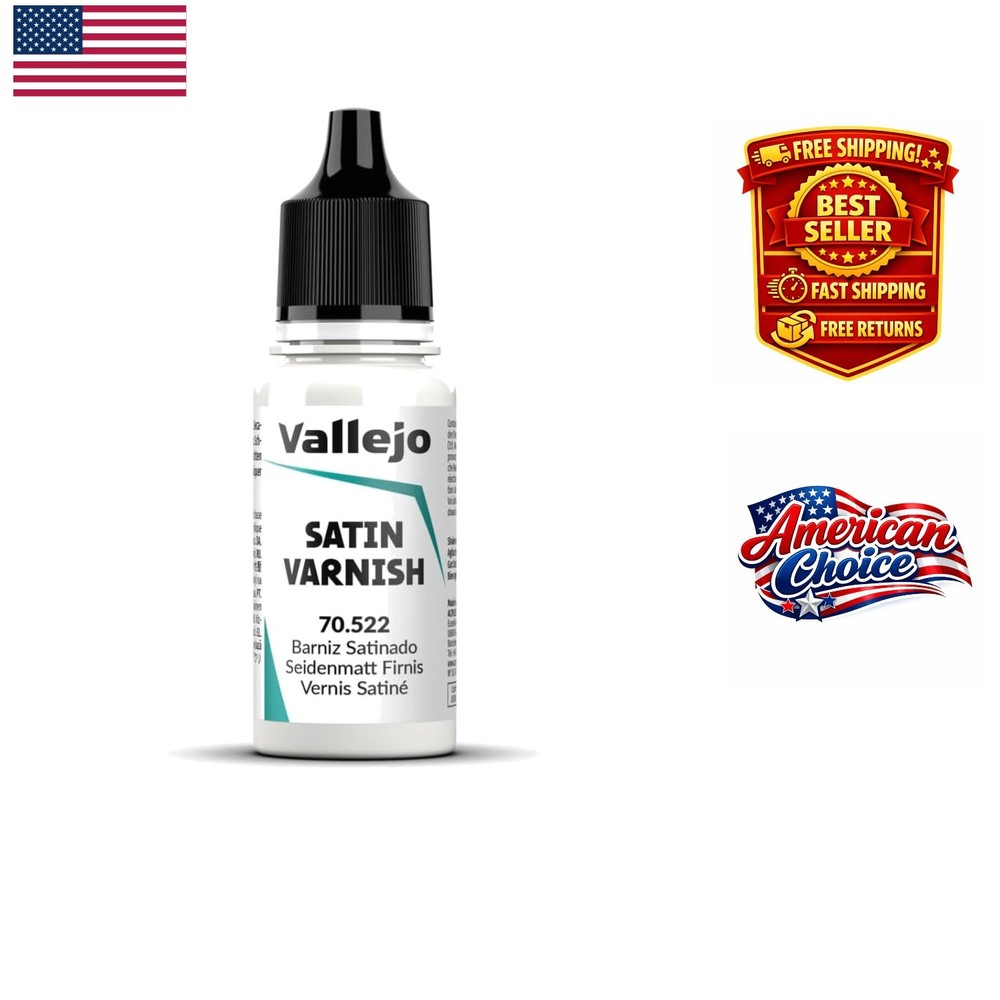 Permanent Satin Acrylic Varnish 18 ml – Scratch-Resistant & UV-Proof Finish