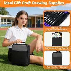 Comprehensive Art Supplies Kit: 128 Color Brush Markers for Creative Projects