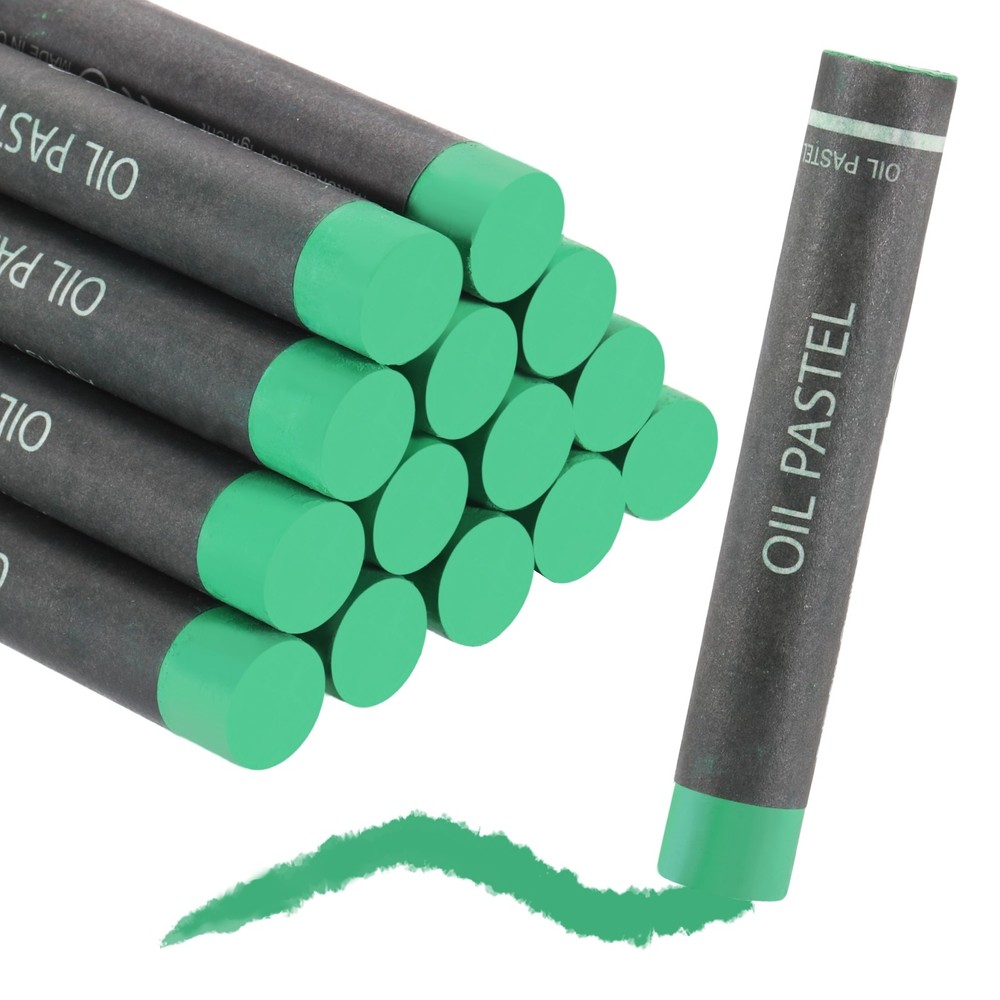 Soft Oil Pastels, Oil Pastel Crayons Blendable(Green, Pack of 16)