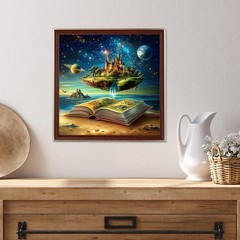 Castle Diamond Art Kits for Adults,Book Diamond Painting Kits,5D Full Drill Gem