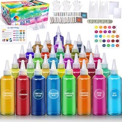 Tie Dye Kit for Kids and Adults, 32 Colours 80ML 32 Colors with Bottles