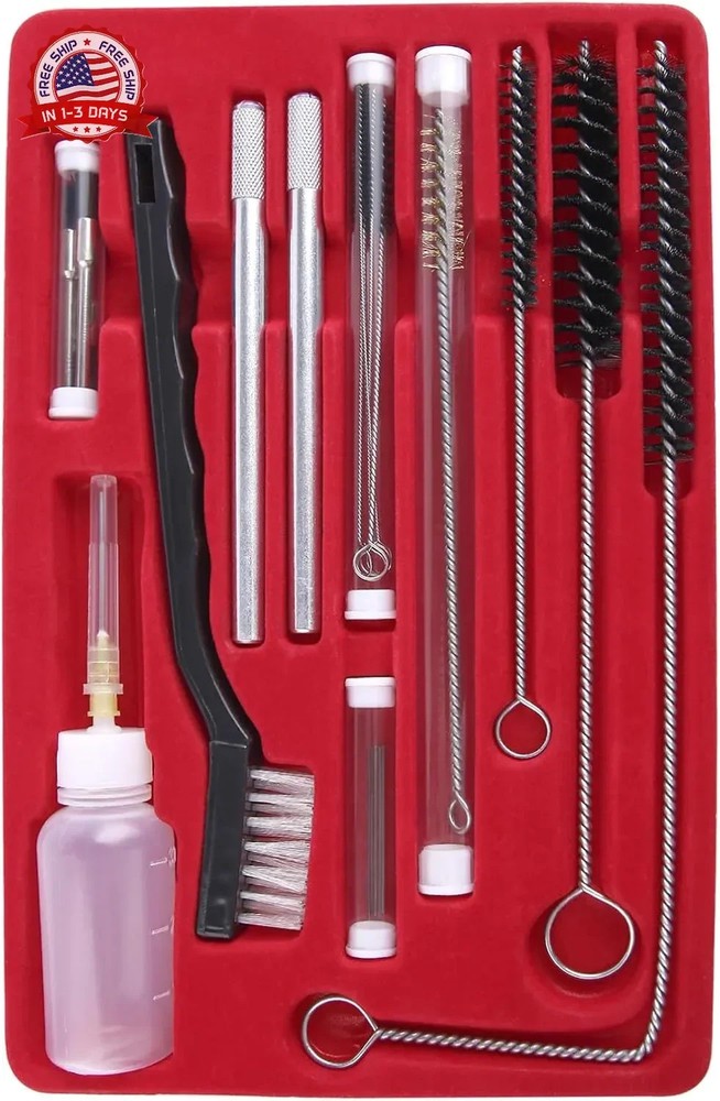 23 Pcs Air Spray Gun Cleaning Kit, Automotive Use Airbrush Cleaning Kit for Clea