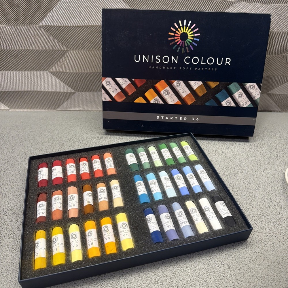 UNISON Colour Pastel Starter Set of 36 HANDMADE SOFT PASTELS