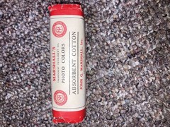 vintage roll of Marshall’s transparent permanent oil photo colors absorbent