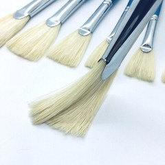 XDT#686 Fan Artist Paint Brush Art Brushes Hog Bristle Oil Acrylic Watercolor