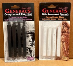 Lot Of 6 Sketching Charcoal Artist Hobby Supplies Windsor Generals Conte