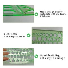 Circle Templates Geometric Drawings Drafting Stencils Measuring Tools Artist …