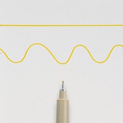 Sakura Pigma Micron – Pigment Fineliners – 0.5mm 1 Count (Pack of 3), Yellow