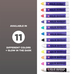Sakura Solidified Paint Solid Marker (Box of 12), Fluorescent Orange, XSC-305