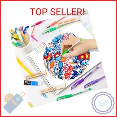 Aen Art Gel Pens for Adult Coloring Books, 30 Colors Fine Point Gel Marker Pen w