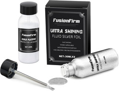Liquid Silver Leaf Paint Kit – Alcohol-Based Quick Dry Ultra Shiny Metallic