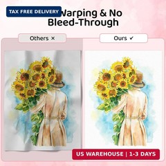 30 Sheets Watercolor Paper 8.5×11, 110lb/230gsm Cold Press Watercolor Paper Bulk
