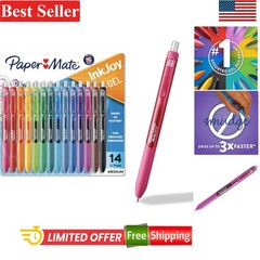 14 Assorted InkJoy Gel Pens with Ergonomic Grip – Smooth Writing for All Ages