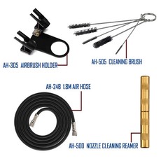 Psipro 1/5Hp Airbrush Kit Compressor Gravity Dual-Action Airbrush Airbrush