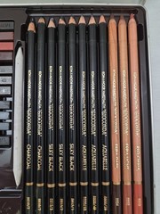KOH-I-NOOR Hardtmuth Gioconda Art-Set 8899 Drawing/Sketching/Toning Set ~ Used