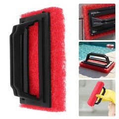 5Pcs Abrasive Scrub Pad With Grip Handle Silkscreen Printing Mesh