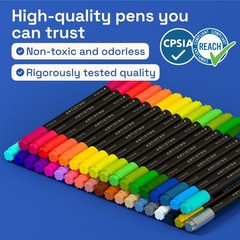 ARTISTRO 36 Acrylic Paint Markers Paint Pens for Drawing, Brush + Fine Tips …