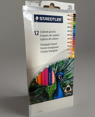 🦚🎨 Staedtler Triangular Colored Pencils 12-Piece Set — Made in Germany 🎨🦚