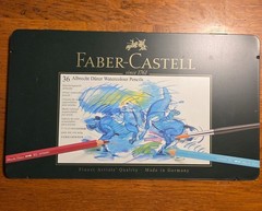 BRAND NEW FABER-CASTELL 36 COUNT WATERCOLOR PENCILS MADE IN GERMANY