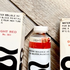 Vintage Speedball 37cc Water Soluble Block Print Ink Lot Of 15 Tubes