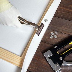 uxcell DIY Canvas Stretcher Bars, 16 x 16 Inch 16 x 16 Inch, Wood