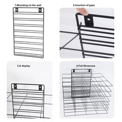 LIAQICHA Premium Iron Art Drying Rack with 8 Removable Shelves for Classroom …