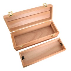 US Art Supply Artist Wood Pen, Marker Storage Box w/ Drawer Medium Tool Box