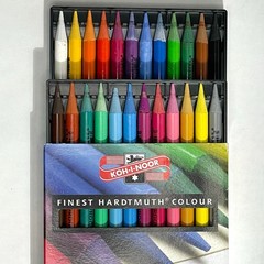 Koh-I-Noor Progresso Woodless Colour Pencils Set of 24 New/unused Hardtmuth