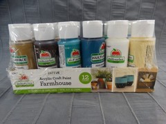 Apple Barrel Acrylic Craft Paint 2 Fl Oz, Farmhouse Set Of 12