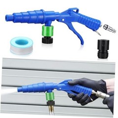 Coolant System Flush Gun, Lever Action Heater Core Flush Kit, Blue