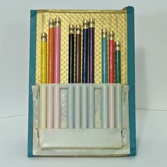 Vintage Speed Artcraft Watercolor Indelible Pencils Set in Original Easel Case