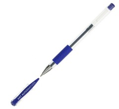 Gel Pen, Blue – Ballpoint – Non-Smear + Quick Dry – Writing, Drawing, Coloring