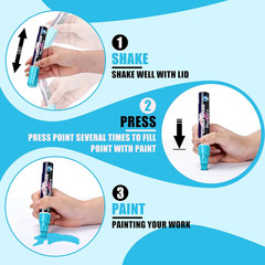 Liquid Chalk Markers for Windows, Glass, Mirrors, Cars, Erasable Chalk Markers w