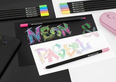 Black Edition Colored Pencils, Neon & Pastel, Spring Craft Supplies