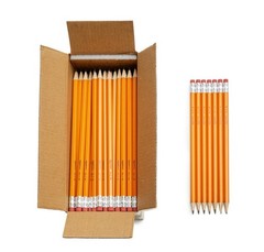 Wood-Cased #2 Pencils, Pre-sharpened, HB Lead Bulk Box, 150 Count, Yellow