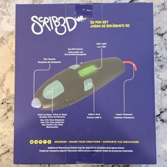 SCRIB3D Junior 3D Printing Pen Set for Kids with Filament, Activity Guide. New!