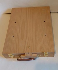 Weber Art Easel Carrying Case Wooden Box for Storage & Paint Supplies New