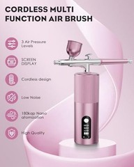 Airbrush Kit with Compressor – Airbrush for Nails,48PSI Screen Display Air Pink
