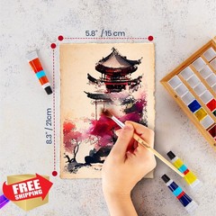 Wanderings A5 300 GSM Handmade Watercolor Paper Cold Press 25 Sheets