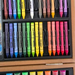 Art 101 Art Kit – Wooden Box Art Set Case Used ( missing a few pieces)