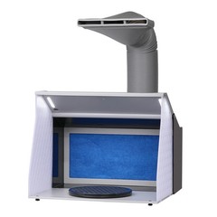 Airbrush Spray Booth Portable Paint Booth Kit w/ LED Lights Dual Fans