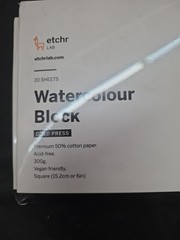 Etchr 6″ 6 Inch Watercolor Block Cold Press New